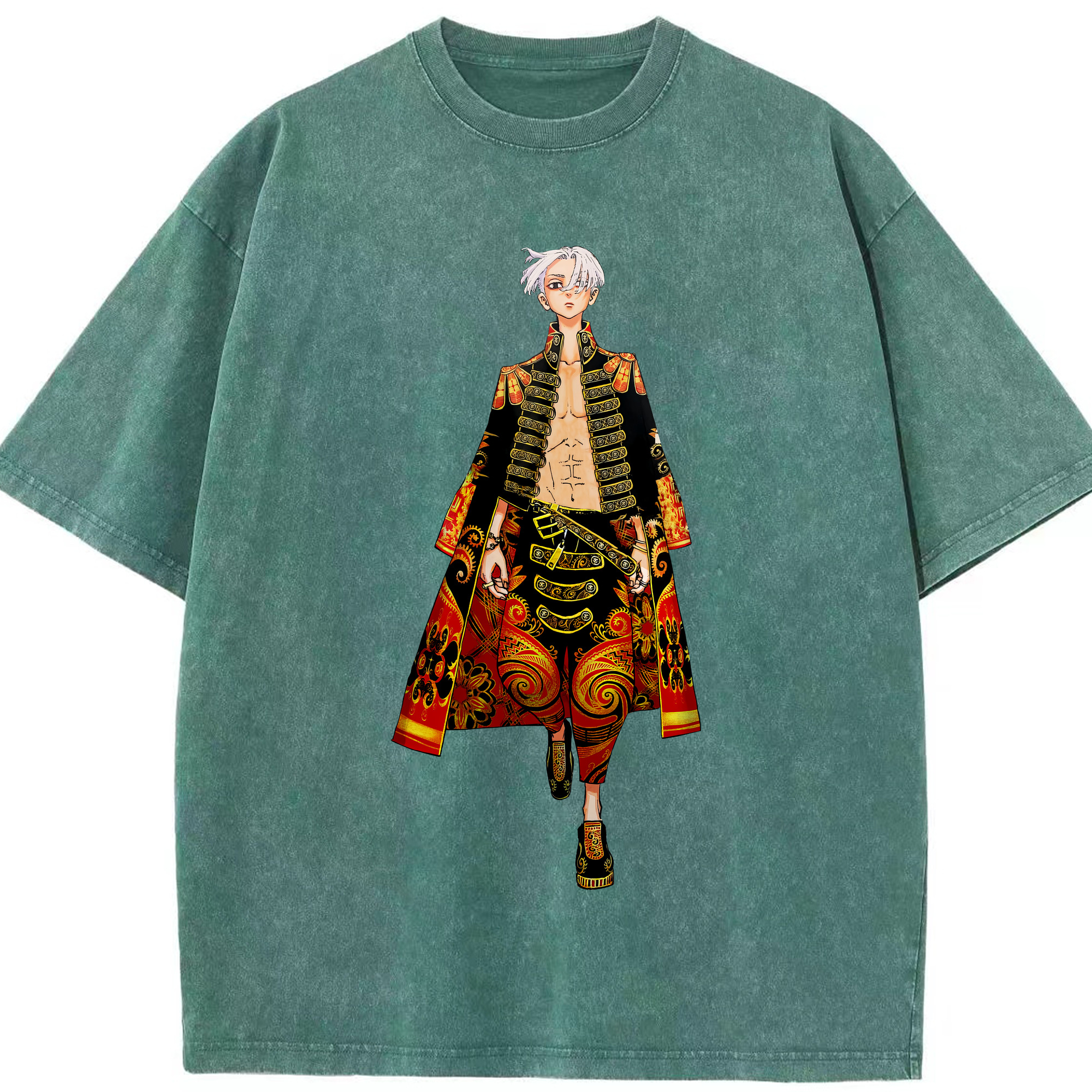 （画像用） 東京リベンジャーズ Tokyo Revengers 綿100% ヴィンテージ風 半袖Tシャツ（フロントプリント）
